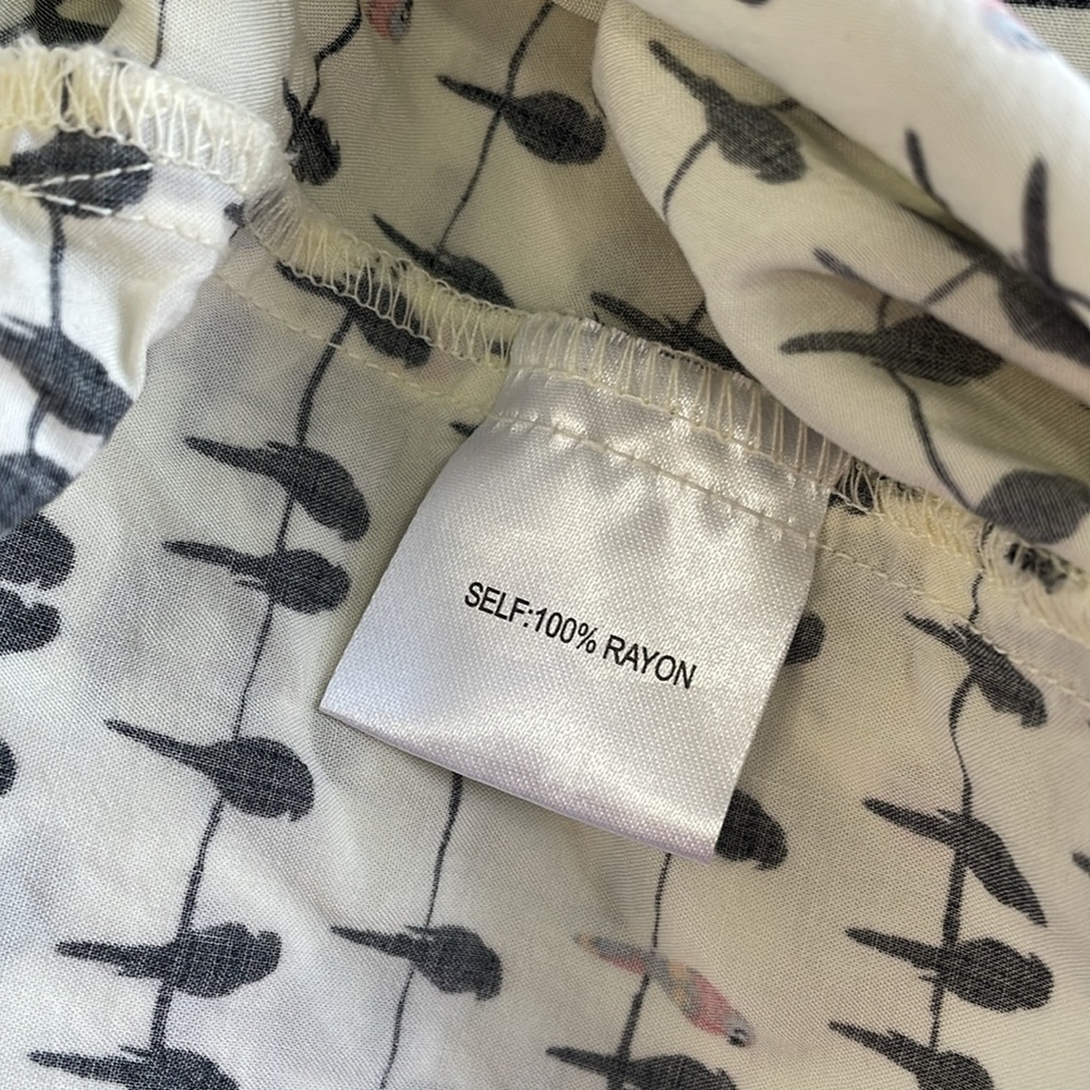 Jane & Delancey Bird Print Button
Down Shirt - Picture 6 of 6